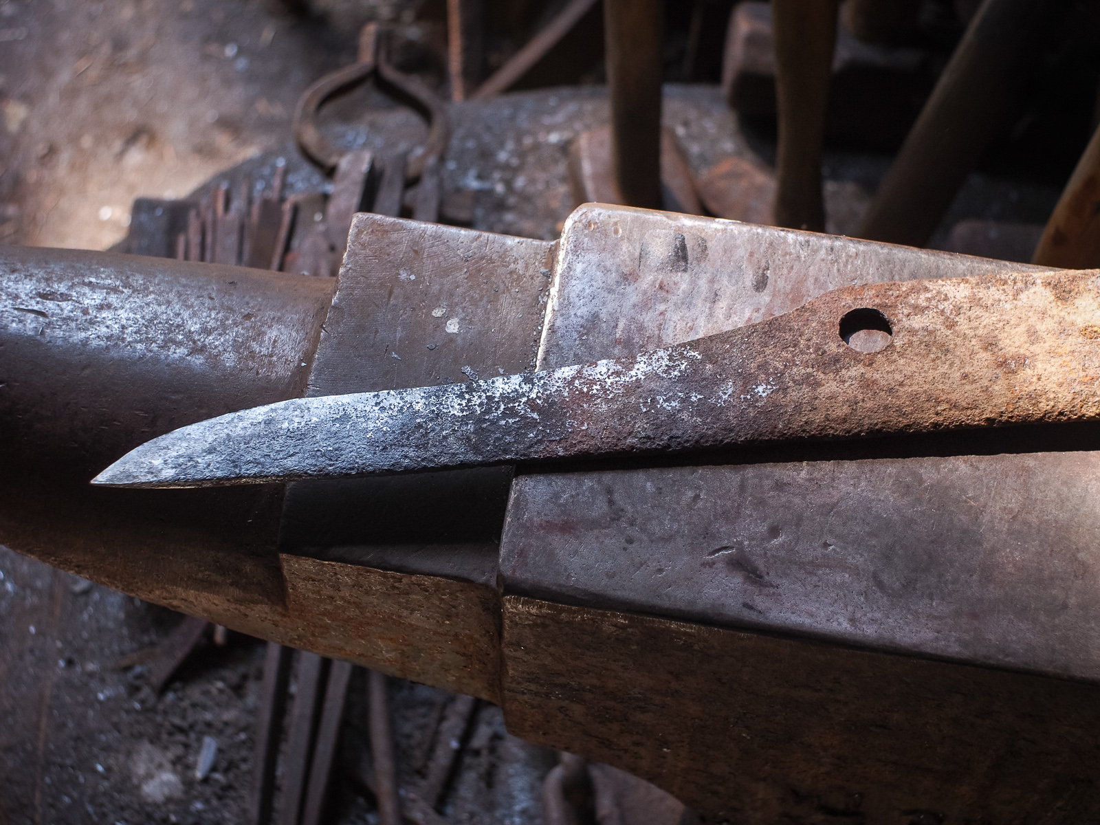 Island Blacksmith: Charcoal forged blades made from reclaimed and natural materials using traditional techniques