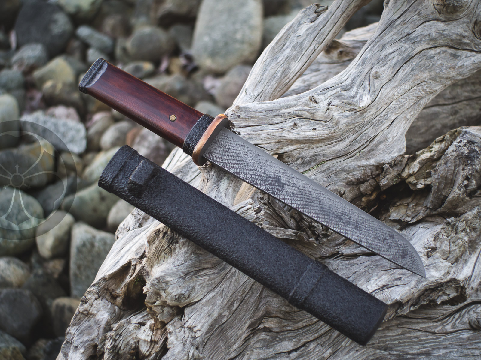 Island Blacksmith: Charcoal forged knives from reclaimed materials.