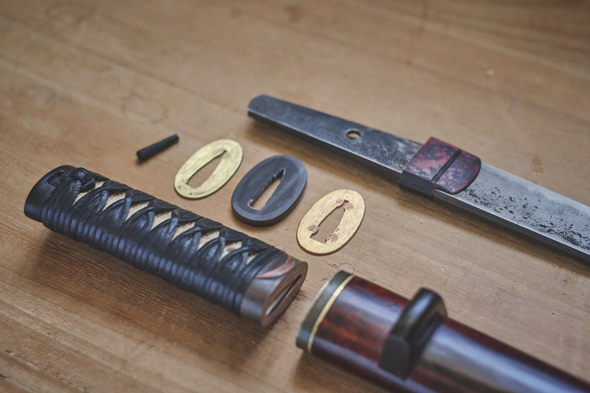 Tools for Satoyama Mountain Tanto, hand crafted on Vancouver Island. Island Blacksmith: Charcoal forged knives from reclaimed steel.