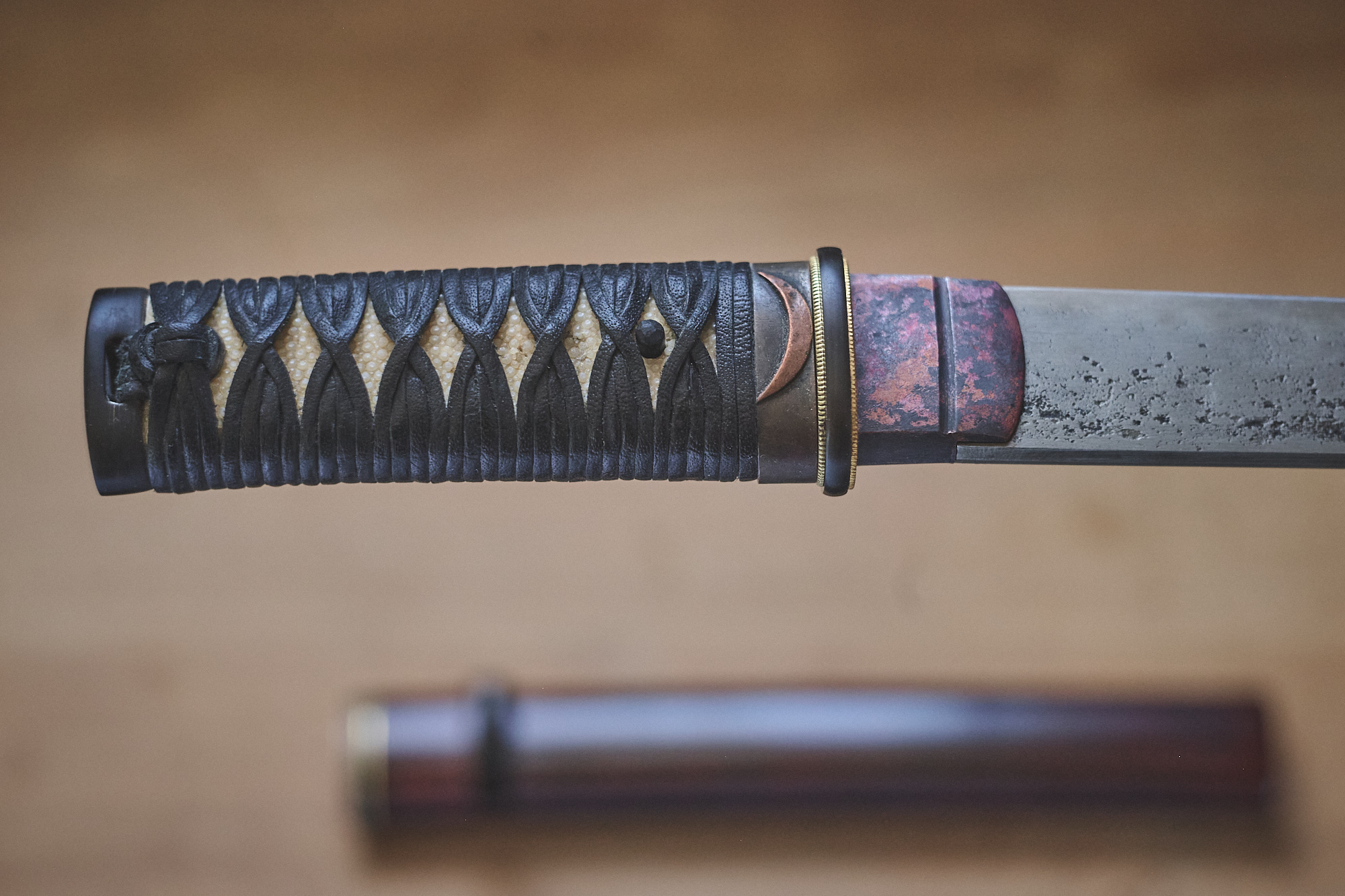 Tools for Satoyama Mountain Tanto, hand crafted on Vancouver Island. Island Blacksmith: Charcoal forged knives from reclaimed steel.