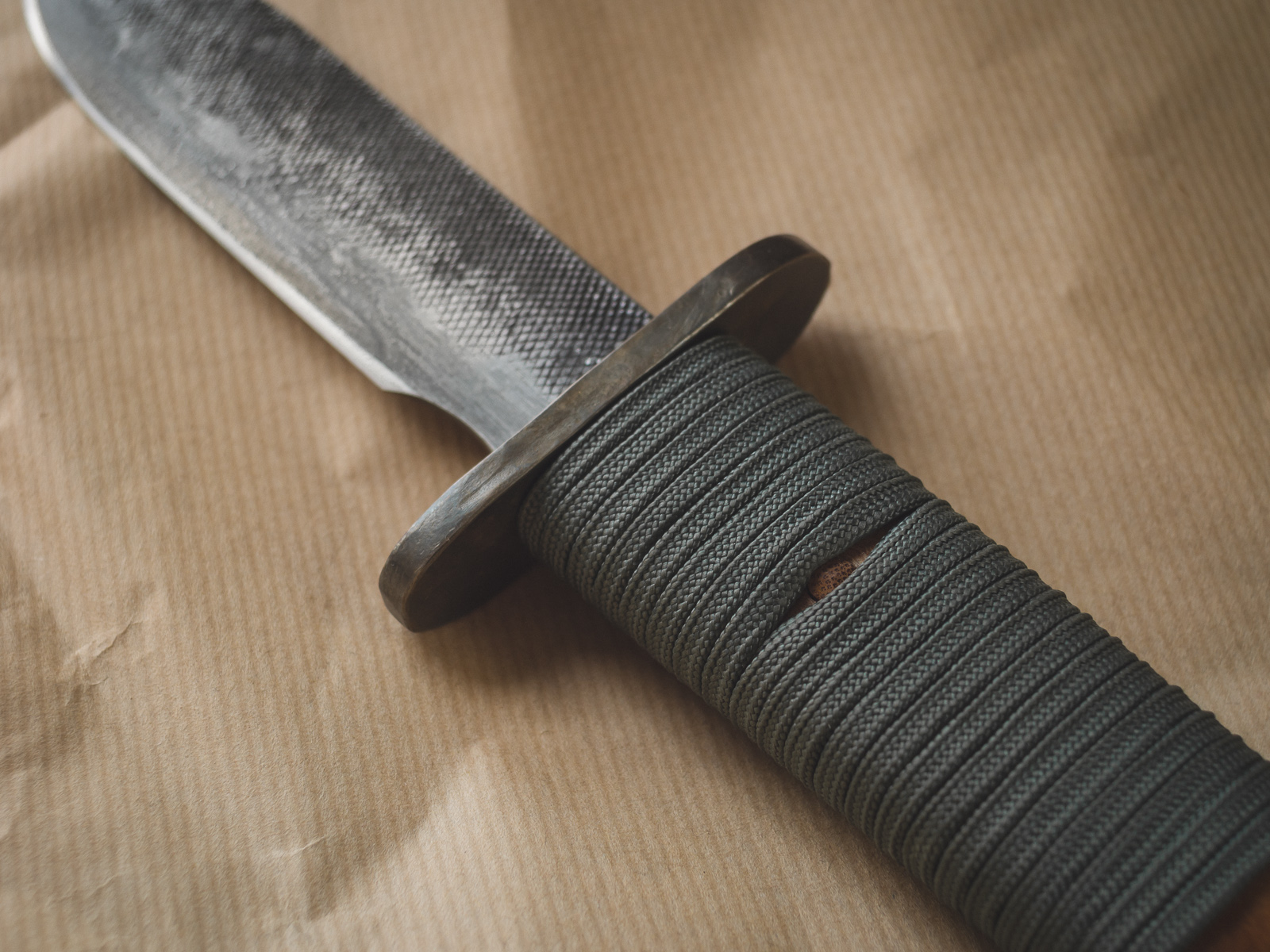 Island Blacksmith: Hand forged knives reclaimed from files and farm equipment.