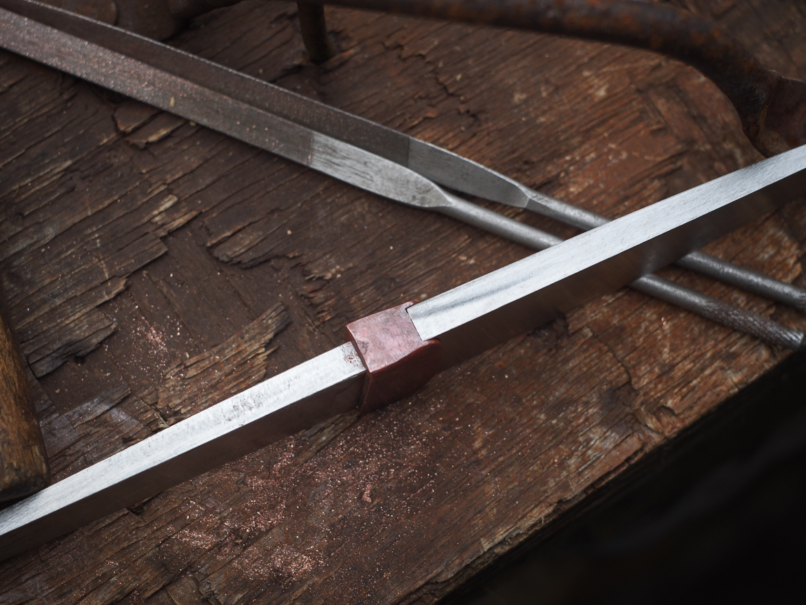 Island Blacksmith: Hand forged kotanto made from reclaimed and natural materials