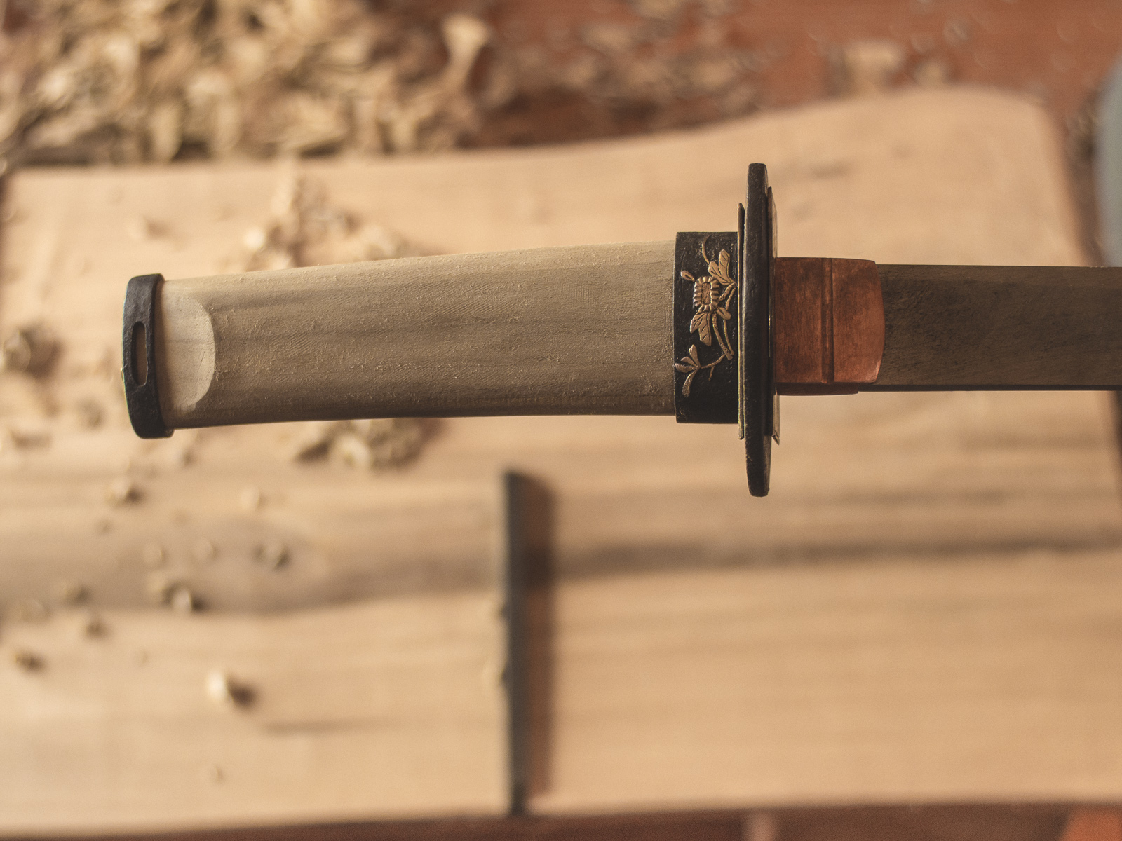 Island Blacksmith: Hand crafted tanto koshirae made from reclaimed and natural materials using traditional techniques