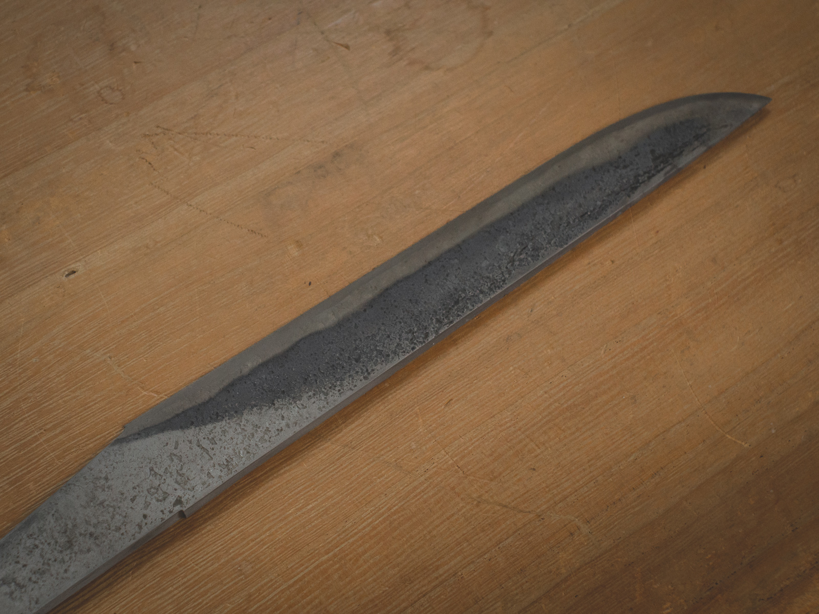 Island Blacksmith: Charcoal forged knives from antique steel.