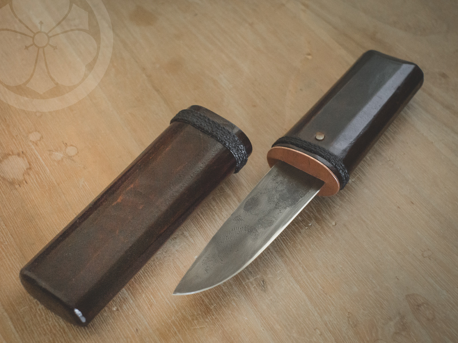 Island Blacksmith: Charcoal forged knives from reclaimed files.
