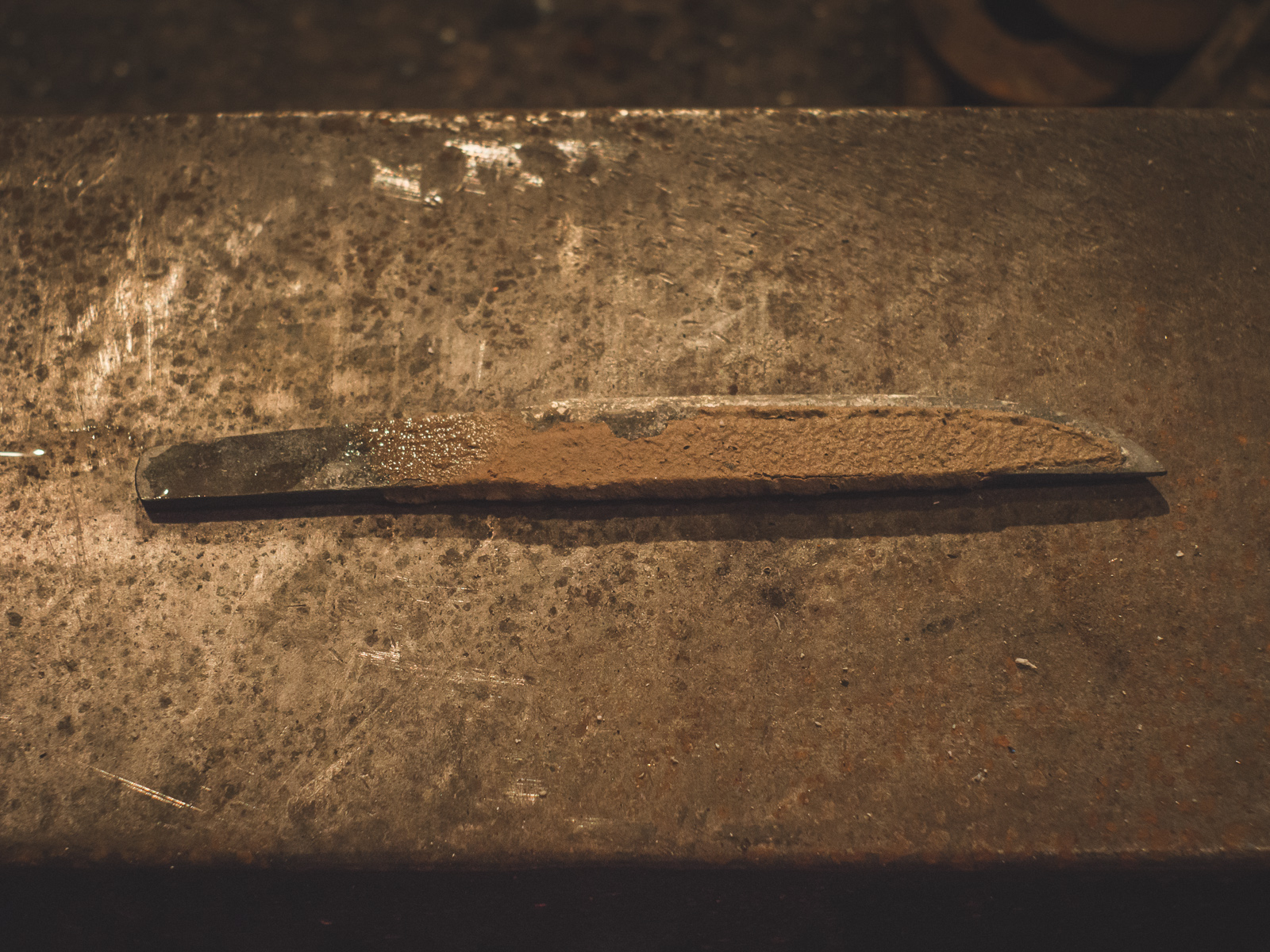 Island Blacksmith: Charcoal forged knives reclaimed from reclaimed shear steel.