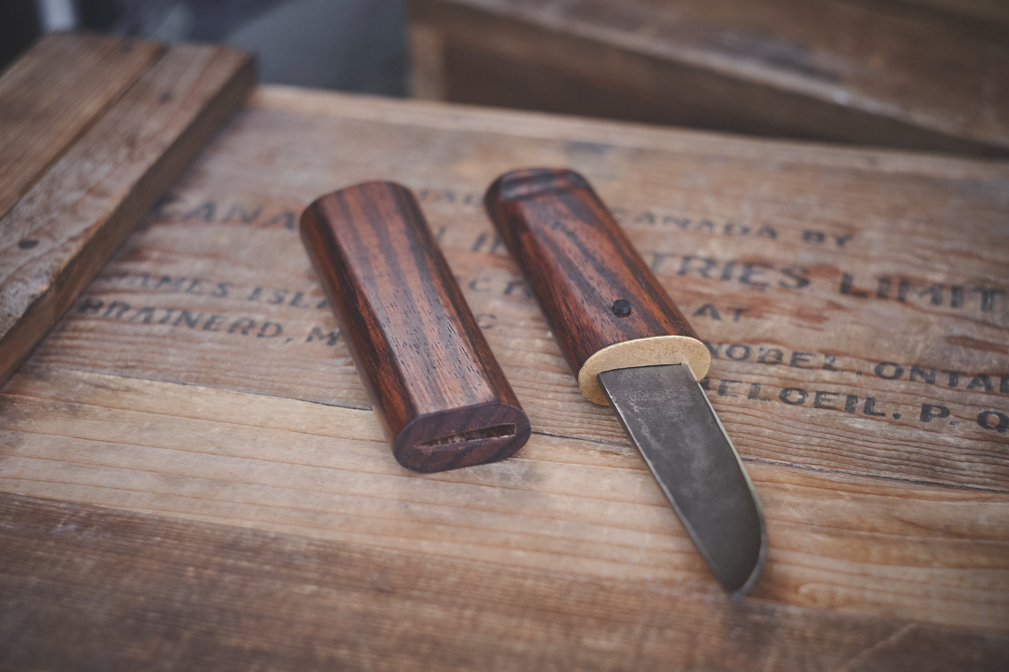 Island Blacksmith: Charcoal forged knives from reclaimed series land rover steel.