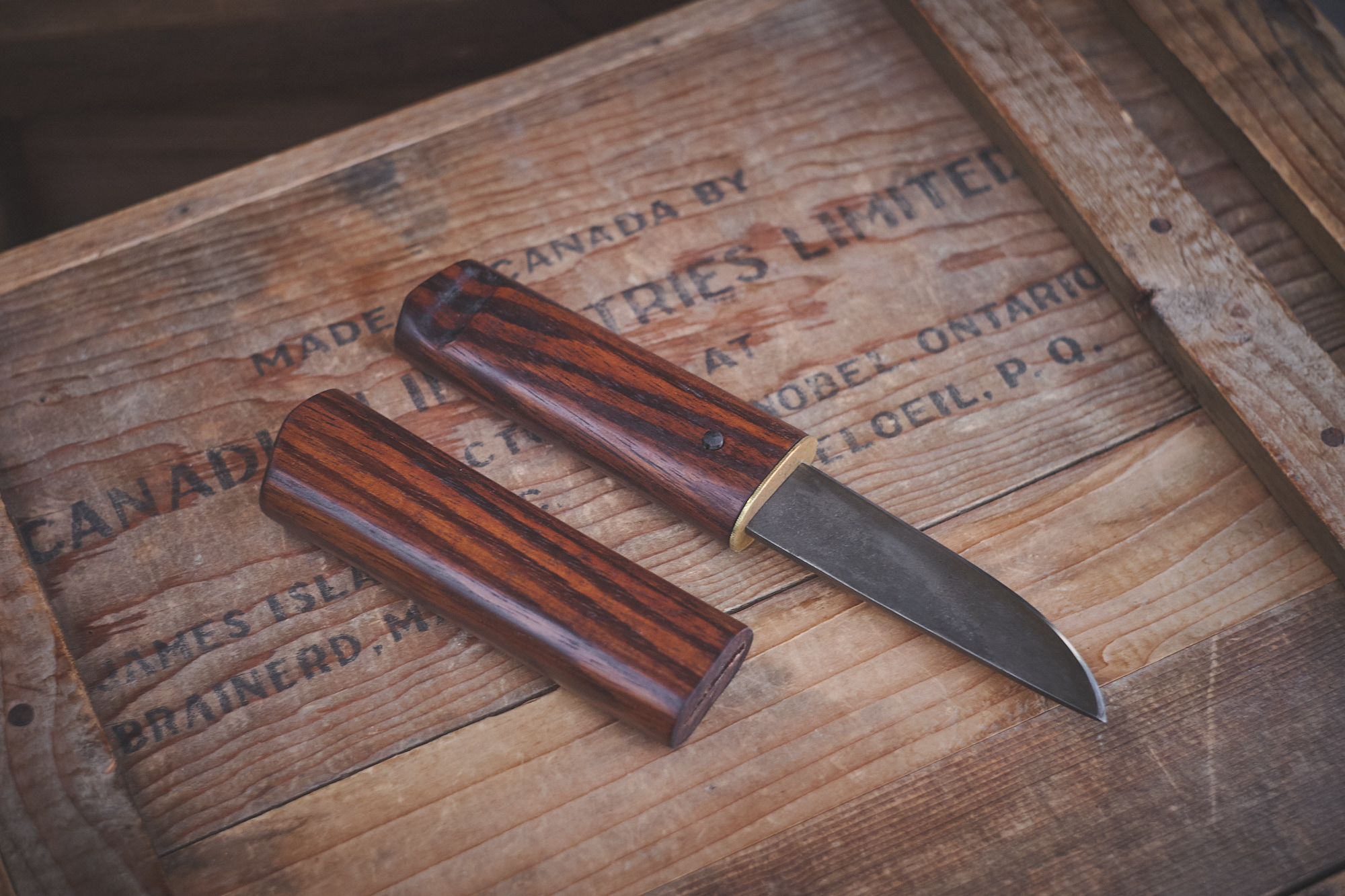 Island Blacksmith: Charcoal forged knives from reclaimed series land rover steel.