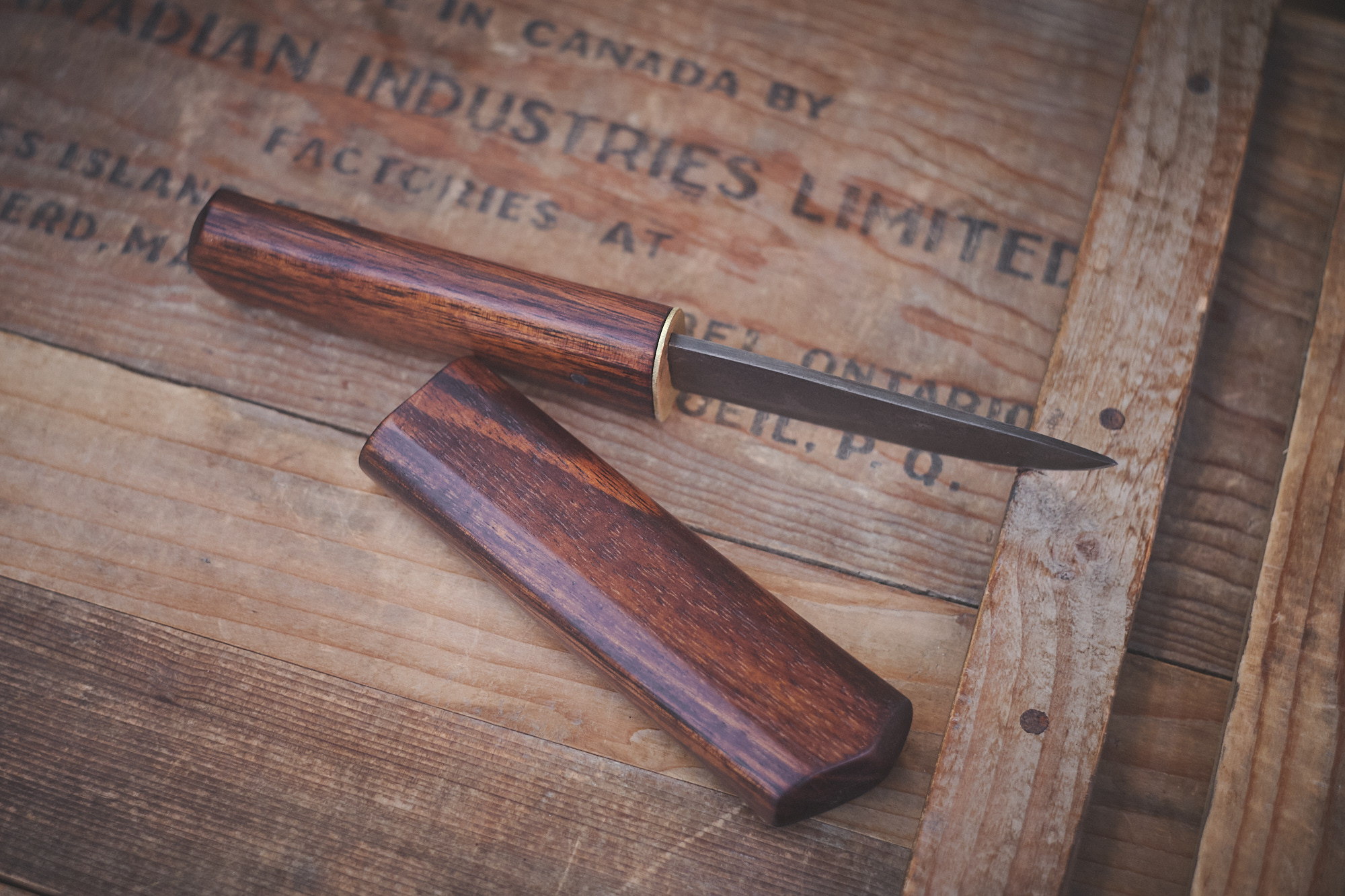 Island Blacksmith: Charcoal forged knives from reclaimed series land rover steel.