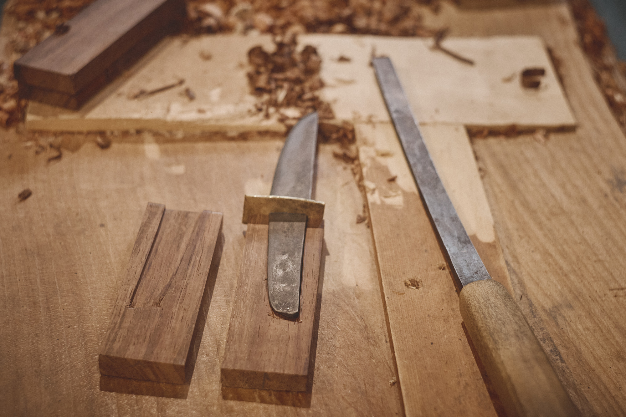 Island Blacksmith: Charcoal forged knives from reclaimed series land rover steel.