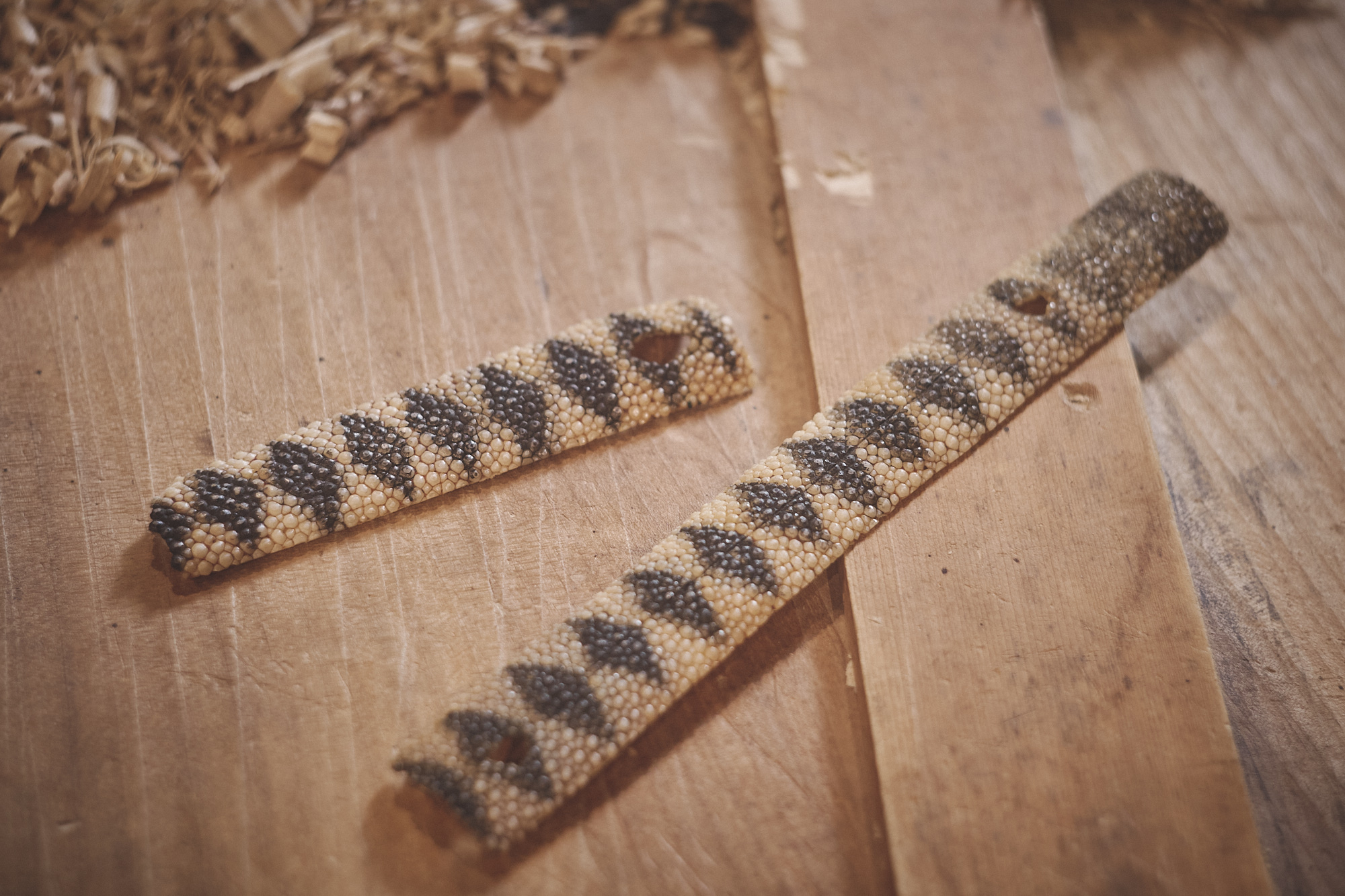 Island Blacksmith: Charcoal forged knives from reclaimed series land rover steel.