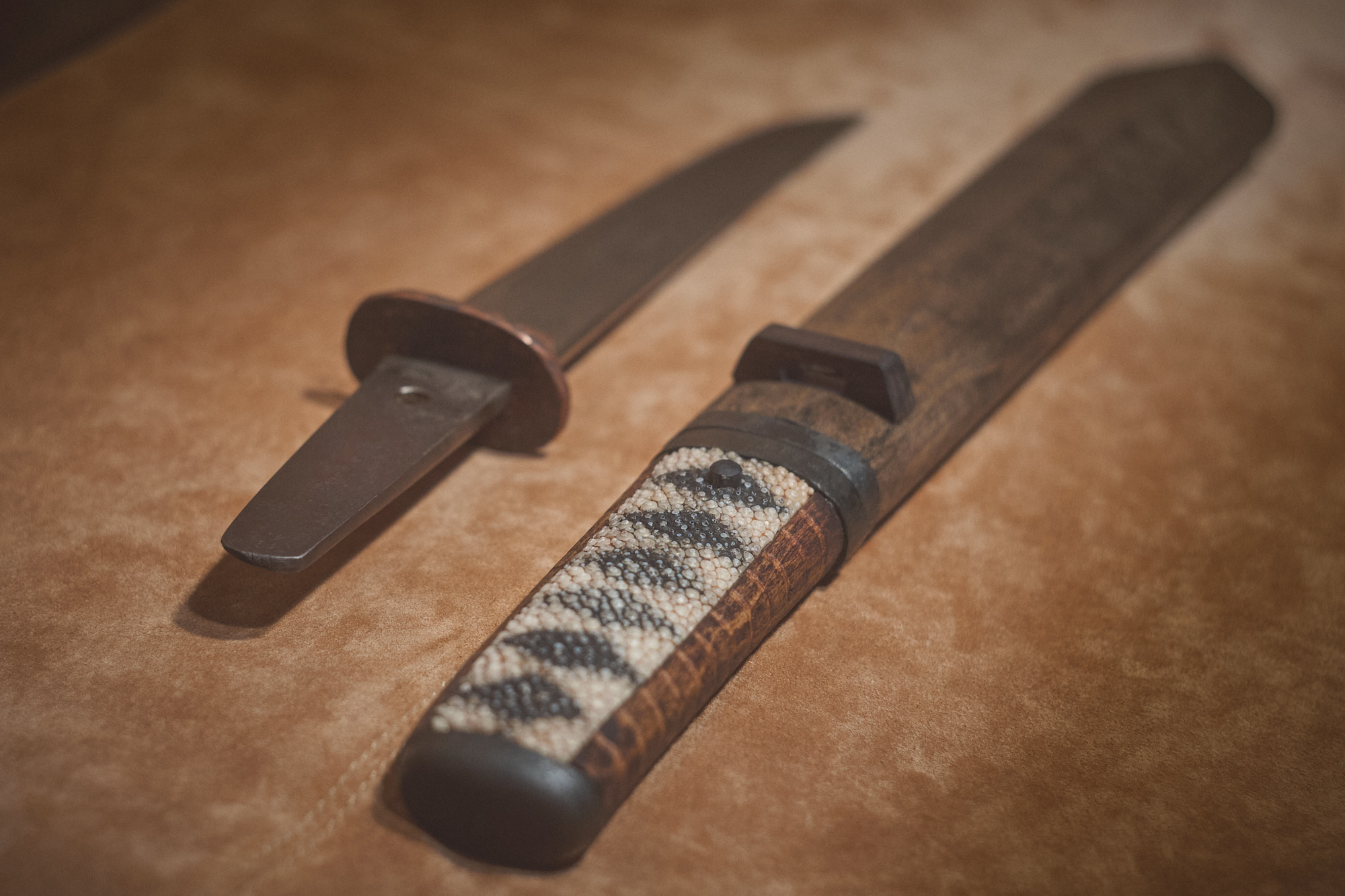 Island Blacksmith: Charcoal forged knives from reclaimed series land rover steel.