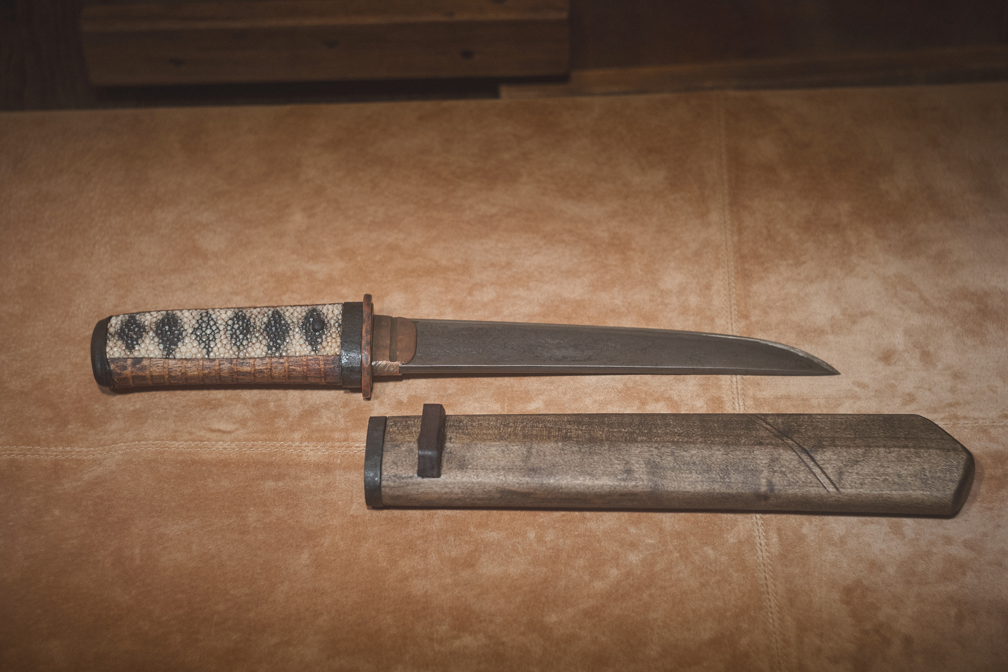 Island Blacksmith: Charcoal forged knives from reclaimed series land rover steel.